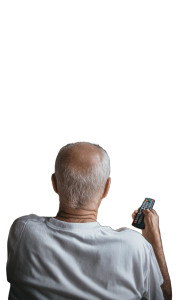 Old Man Watching Tv Vinyl Car Decal Sticker – Waterproof & UV-Resistant 8" Old Man Watching Tv Vinyl Car Decal Sticker – Waterproof & UV-Resistant 8"