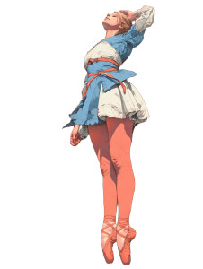 Surreal Ballerina Dream Vinyl Car Decal Sticker – Waterproof & UV-Resistant 8"