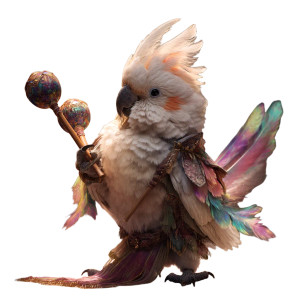 Colorful Bard Cockatoo Vinyl Car Decal Sticker – Waterproof & UV-Resistant 8"