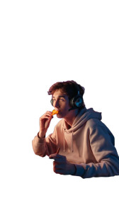 Gamer At Desk Vinyl Car Decal Sticker – Waterproof & UV-Resistant 8"