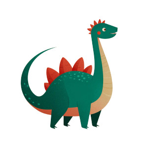 Cute Dinosaur Art Vinyl Car Decal Sticker – Waterproof & UV-Resistant 8"