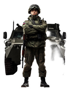 Russian Military Soldier V2 Vinyl Car Decal Sticker – Waterproof & UV-Resistant 8"