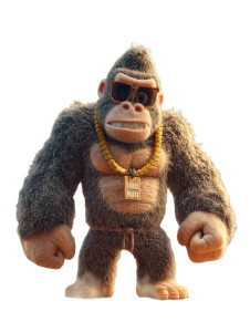 Gorilla Banana Fusion Vinyl Car Decal Sticker – Waterproof & UV-Resistant 8"