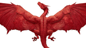 Beautiful Red Dragon Vinyl Car Decal Sticker – Waterproof & UV-Resistant 8"