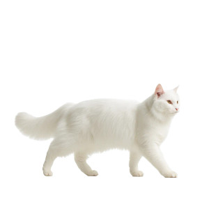 Happy Fluffy Cat Vinyl Car Decal Sticker – Waterproof & UV-Resistant 8"