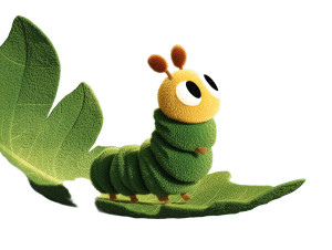 Dreamy Caterpillar Night Vinyl Car Decal Sticker – Waterproof & UV-Resistant 8"