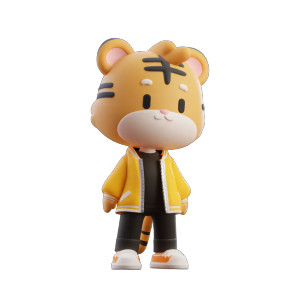 Cute Tiger Toy Vinyl Car Decal Sticker – Waterproof & UV-Resistant 8" Cute Tiger Toy Vinyl Car Decal Sticker – Waterproof & UV-Resistant 8"