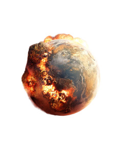 Exploding Earth Vinyl Car Decal Sticker – Waterproof & UV-Resistant 8"