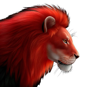 Roaring Lion Head V2 Vinyl Car Decal Sticker – Waterproof & UV-Resistant 8"
