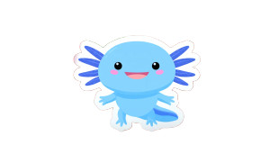 Cute Axolotl Sticker Vinyl Car Decal Sticker – Waterproof & UV-Resistant 8" Cute Axolotl Sticker Vinyl Car Decal Sticker – Waterproof & UV-Resistant 8"