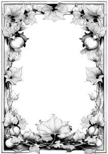 Passion Fruit Vine Frame Vinyl Car Decal Sticker – Waterproof & UV-Resistant 8"