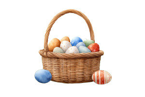 Easter Basket Illustration Vinyl Car Decal Sticker – Waterproof & UV-Resistant 8" Easter Basket Illustration Vinyl Car Decal Sticker – Waterproof & UV-Resistant 8"