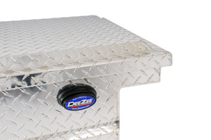 Dee Zee Blue Label Diamond Tread Crossover Low Profile Tool Box | Silver Aluminum - 12.5 Cu Ft Capacity