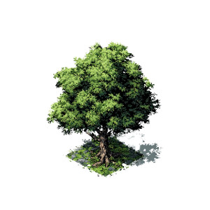 Pixel Maple Tree Vinyl Car Decal Sticker – Waterproof & UV-Resistant 8"