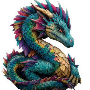 Tribal Dragon Graffiti Vinyl Car Decal Sticker – Waterproof & UV-Resistant 8"