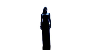 Mysterious Woman Gown Vinyl Car Decal Sticker – Waterproof & UV-Resistant 8"