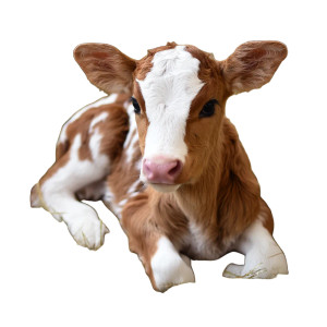 Newborn Calf Vinyl Car Decal Sticker – Waterproof & UV-Resistant 8" Newborn Calf Vinyl Car Decal Sticker – Waterproof & UV-Resistant 8"