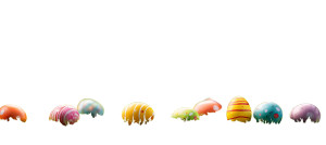 Colorful Easter Eggs V2 Vinyl Car Decal Sticker – Waterproof & UV-Resistant 8"