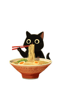 Kawaii Cat Eats Ramen Vinyl Car Decal Sticker – Waterproof & UV-Resistant 8" Kawaii Cat Eats Ramen Vinyl Car Decal Sticker – Waterproof & UV-Resistant 8"