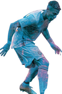 Futuristic Soccer Card Vinyl Car Decal Sticker – Waterproof & UV-Resistant 8"