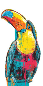 Toucan Kawali Vinyl Car Decal Sticker – Waterproof & UV-Resistant 8"