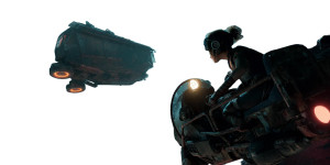 Punk Girl In Space Vinyl Car Decal Sticker – Waterproof & UV-Resistant 8"