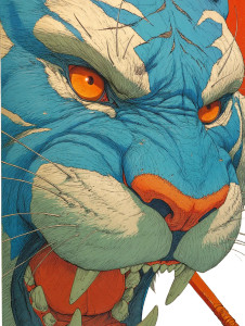 Japanese Tiger Oni V4 Vinyl Car Decal Sticker – Waterproof & UV-Resistant 8" Japanese Tiger Oni V4 Vinyl Car Decal Sticker – Waterproof & UV-Resistant 8"