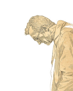 Determined Man Storm Vinyl Car Decal Sticker – Waterproof & UV-Resistant 8"