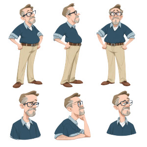 Office Manager Character Vinyl Car Decal Sticker – Waterproof & UV-Resistant 8"