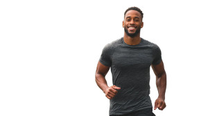 Jogging Young Man Vinyl Car Decal Sticker – Waterproof & UV-Resistant 8"