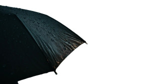 Rainy Umbrella Close-Up Vinyl Car Decal Sticker – Waterproof & UV-Resistant 8"