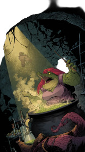 Green Crocodile Witch Vinyl Car Decal Sticker – Waterproof & UV-Resistant 8"