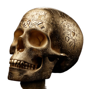 Golden Billionaire Skull Vinyl Car Decal Sticker – Waterproof & UV-Resistant 8"
