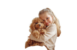 Girl With Poodle Vinyl Car Decal Sticker – Waterproof & UV-Resistant 8" Girl With Poodle Vinyl Car Decal Sticker – Waterproof & UV-Resistant 8"