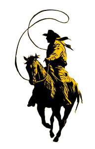 Cowboy Logo V2 Vinyl Car Decal Sticker – Waterproof & UV-Resistant 8"