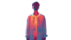 X-Ray Minimalist Art Vinyl Car Decal Sticker – Waterproof & UV-Resistant 8"