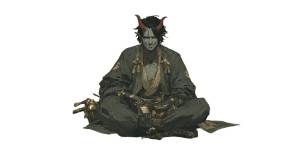 Somber Ronin Tiefling Vinyl Car Decal Sticker – Waterproof & UV-Resistant 8" Somber Ronin Tiefling Vinyl Car Decal Sticker – Waterproof & UV-Resistant 8"
