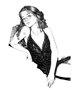 Morbid Woman Close-Up Vinyl Car Decal Sticker – Waterproof & UV-Resistant 8"