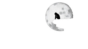 Sad Man Moon Vinyl Car Decal Sticker – Waterproof & UV-Resistant 8"