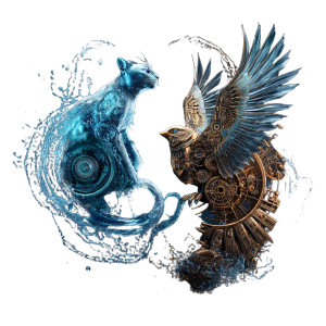 Magical Spirits Dance Vinyl Car Decal Sticker – Waterproof & UV-Resistant 8"