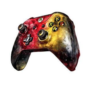 Xbox Controller Art Vinyl Car Decal Sticker – Waterproof & UV-Resistant 8"