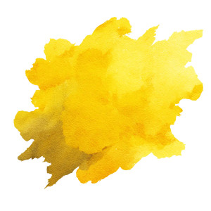 Yellow Watercolor Splash Vinyl Car Decal Sticker – Waterproof & UV-Resistant 8"