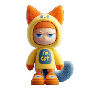 Grumpy Cat Toy V2 Vinyl Car Decal Sticker – Waterproof & UV-Resistant 8"