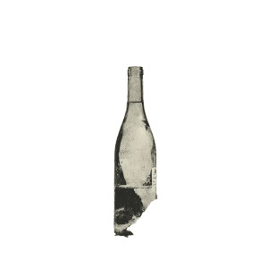 Frozen Wine Bottle Vinyl Car Decal Sticker – Waterproof & UV-Resistant 8"