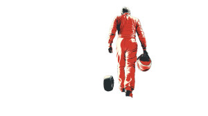 Race Car Driver Vinyl Car Decal Sticker – Waterproof & UV-Resistant 8"