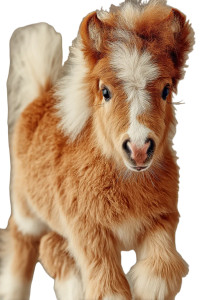 Cute Happy Pony Vinyl Car Decal Sticker – Waterproof & UV-Resistant 8"