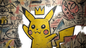 Pikachu By Basquiat Vinyl Car Decal Sticker – Waterproof & UV-Resistant 8"