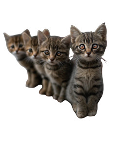 Cute Kittens On Bench Vinyl Car Decal Sticker – Waterproof & UV-Resistant 8"