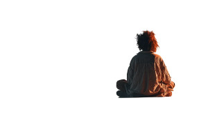 Seated Meditation Vinyl Car Decal Sticker – Waterproof & UV-Resistant 8"