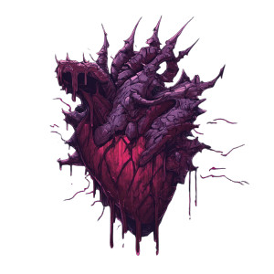Pulsing Heart Art Vinyl Car Decal Sticker – Waterproof & UV-Resistant 8"